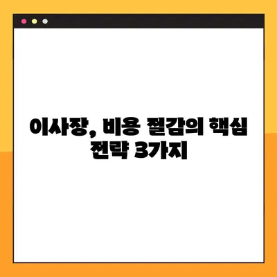 이사장 비용 절약의 지혜| 3가지 원칙으로 효율적인 운영  | 이사장, 비용 절감, 효율성, 재정 관리, 운영 전략