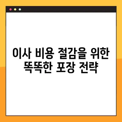 아파트 포장이사 비용 절약 꿀팁| 무료 견적 비교로 최저가 찾기 | 이사 비용, 견적 비교, 포장이사
