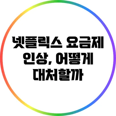 넷플릭스 요금제 인상, 어떻게 대처할까?