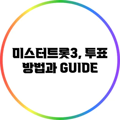 미스터트롯3, 투표 방법과 GUIDE